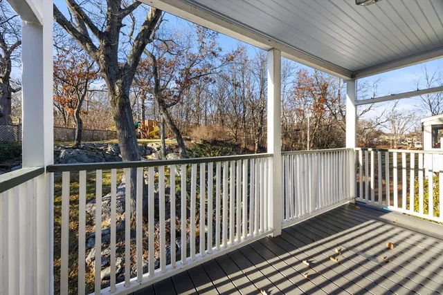 a view of a wooden fence