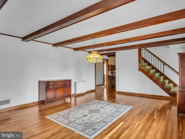 a view of front door with couch