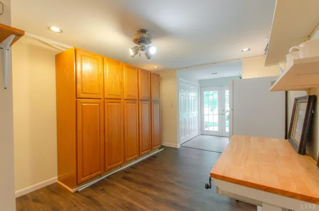 a view of a park with a slide