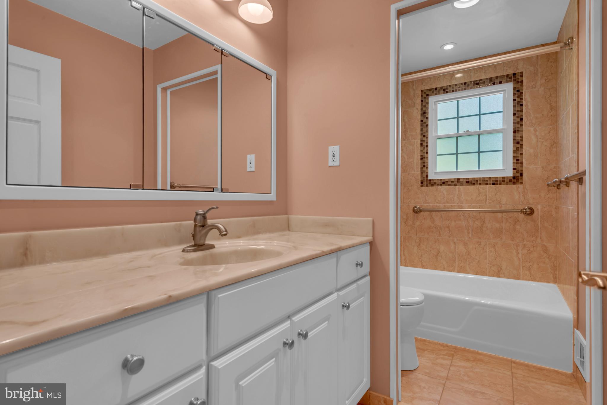 1702 Pot Spring Road Lutherville-Timonium, MD 21093 - Photo 28 of 39 Full Hall Bathroom Upstairs