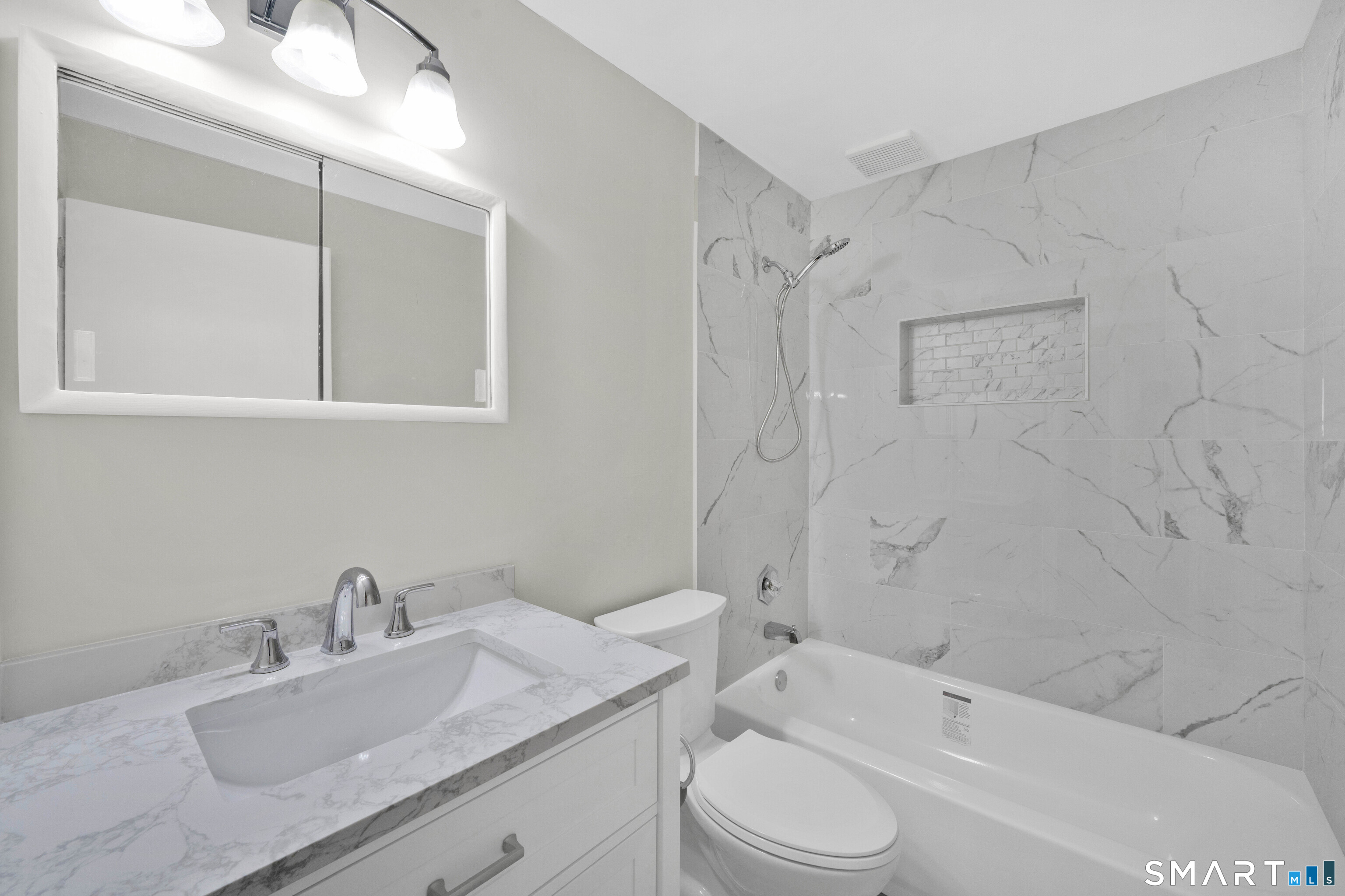 23 Bancroft Road Vernon, CT 06066 - Photo 10 of 20 a bathroom with a granite countertop sink toilet and shower