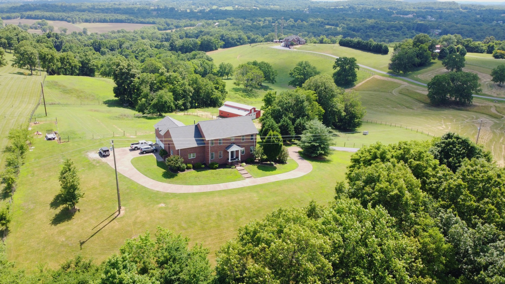 1298 Berea Church Road Lebanon, TN 37087 - Photo 2 of 50 an aerial view of residential house with outdoor space and trees all around