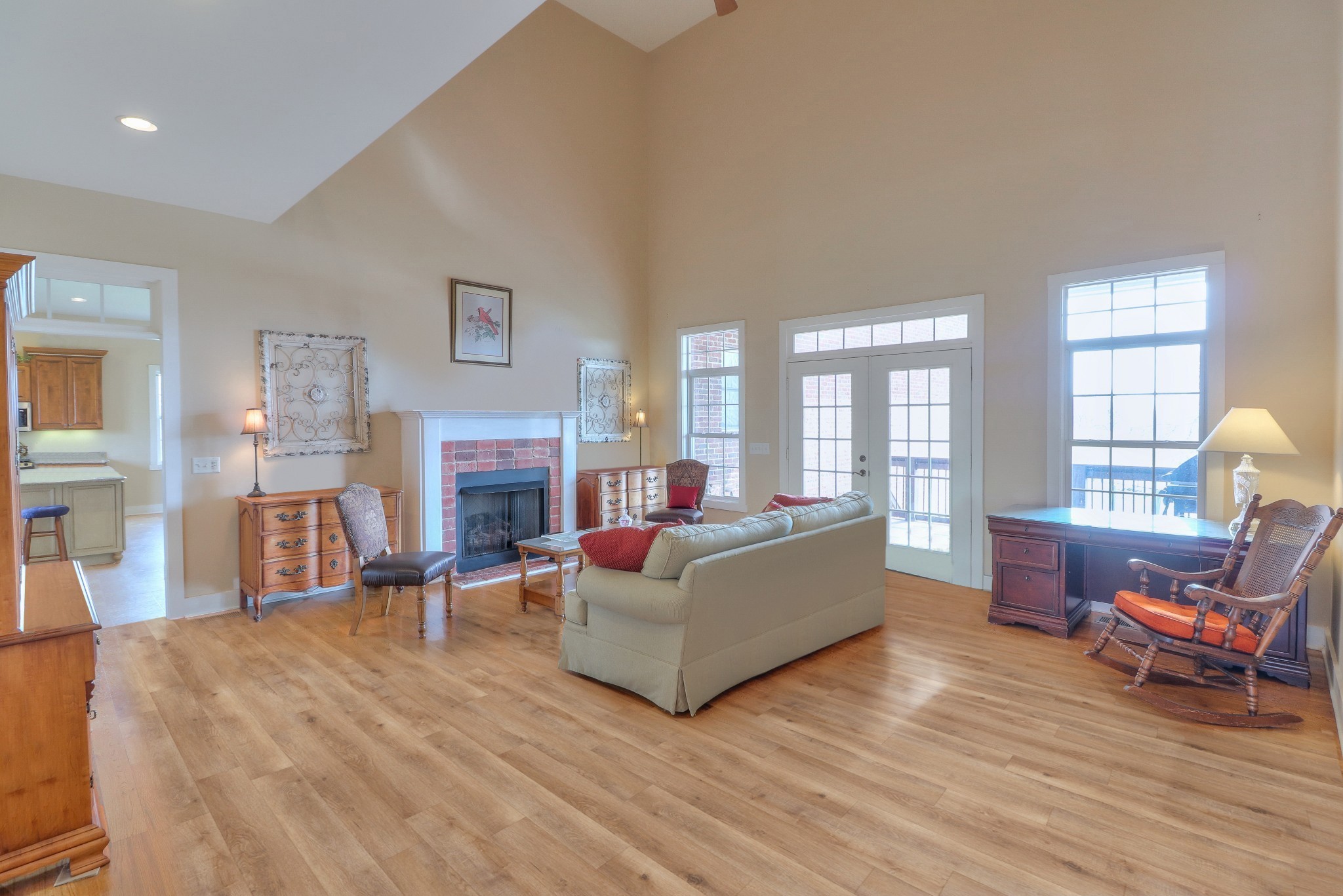 1298 Berea Church Road Lebanon, TN 37087 - Photo 6 of 50 a living room with furniture and a fireplace