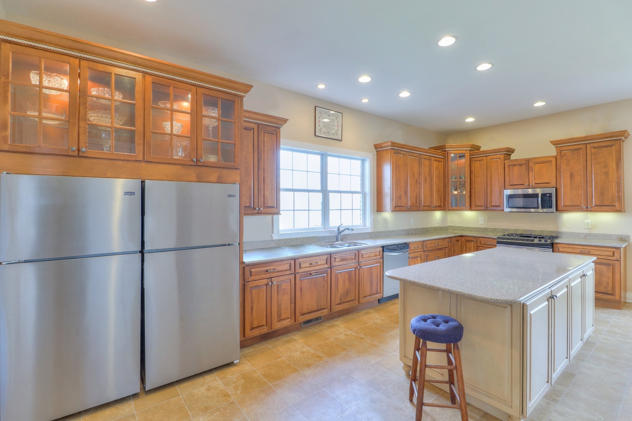 1298 Berea Church Road Lebanon, TN 37087 - Photo 8 of 50 a kitchen with stainless steel appliances granite countertop a refrigerator a sink dishwasher a stove and a refrigerator with wooden floor