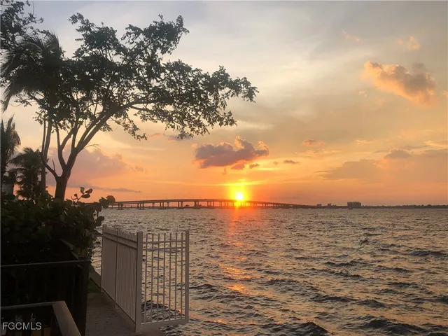 a view of a city and ocean view