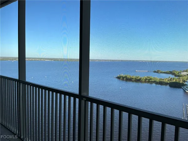 a view of balcony with furniture