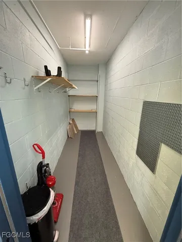 a view of a walk in closet