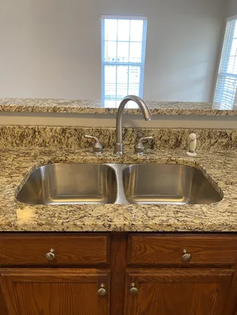a close view of sink and tap
