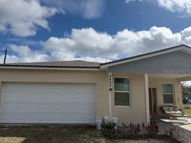 a backyard of a house