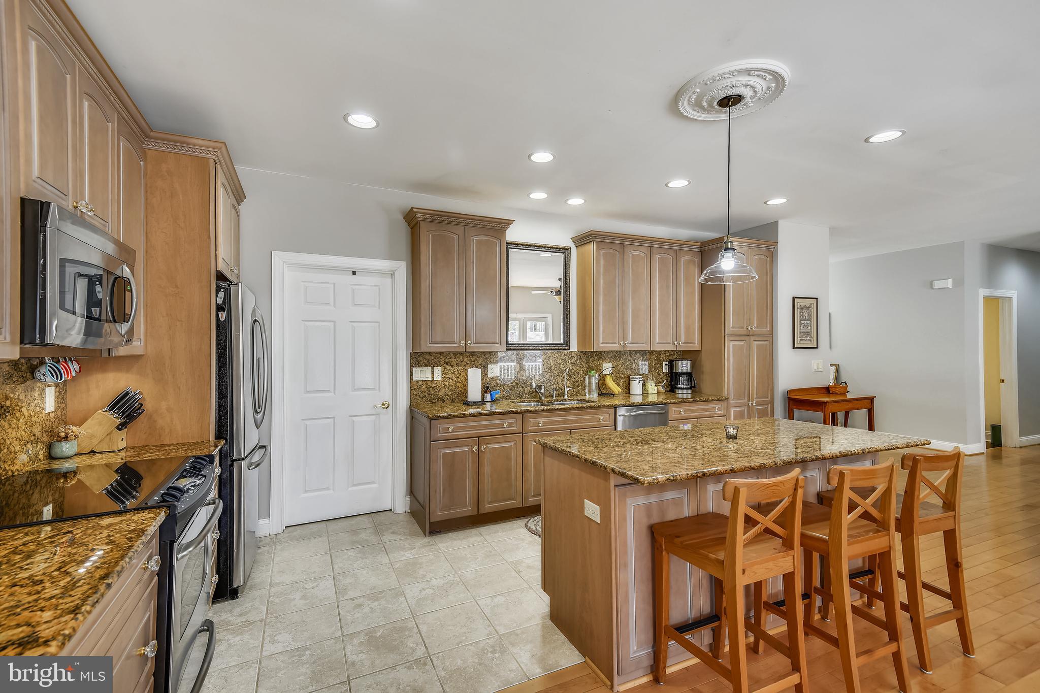 Kitchen with granite