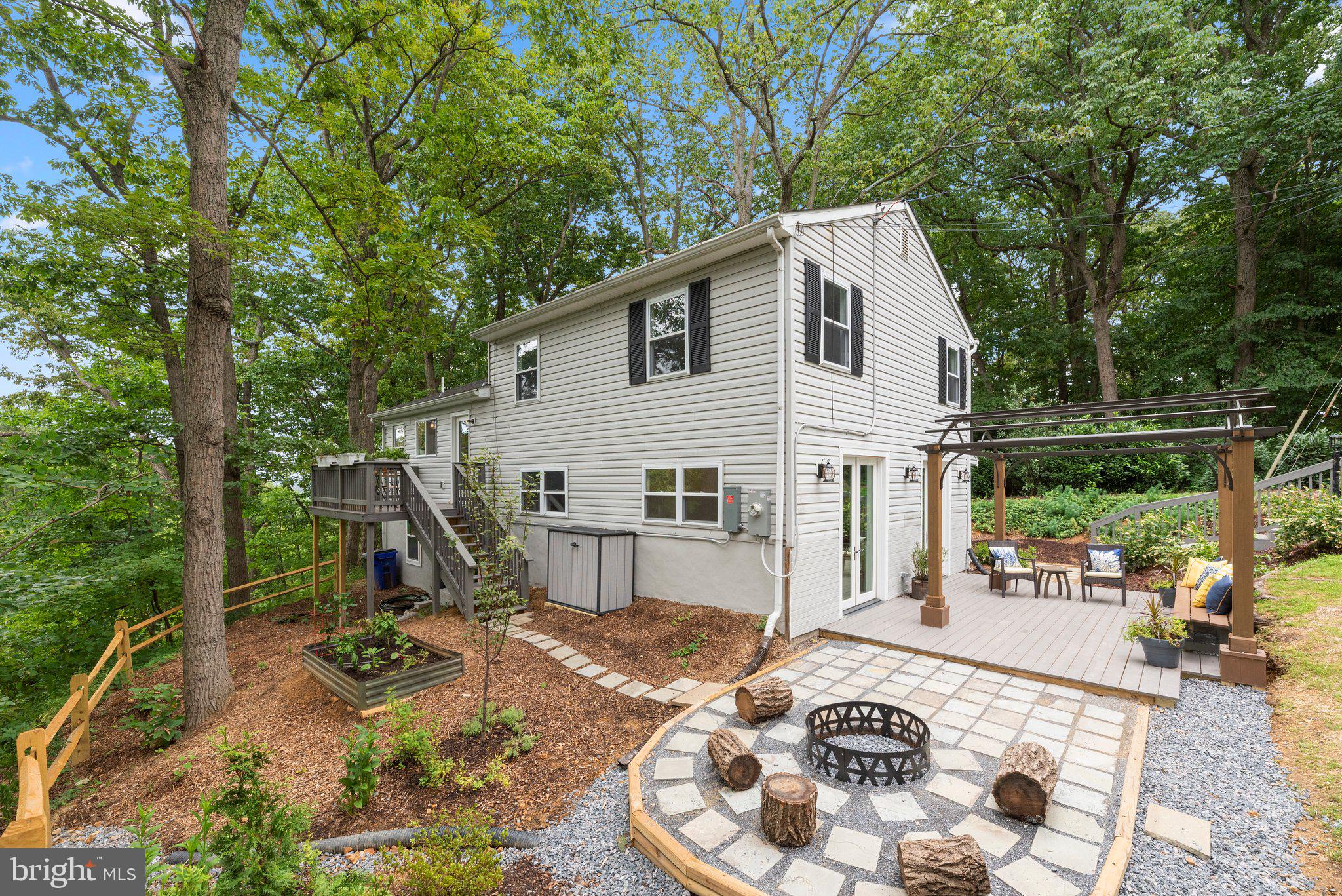 5902 Rustic Lane Elkridge, MD 21075 - Photo 5 of 65 Fire pit, garden, and second deck!