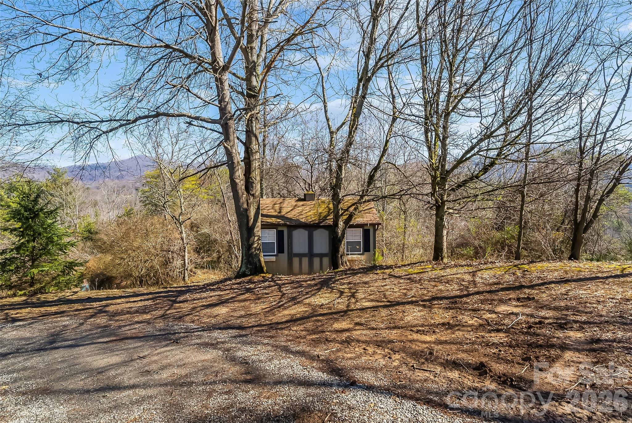 350 Sandy Bottom Road Marshall, NC 28753 - Photo 28 of 40 a view of a yard with snow on the road