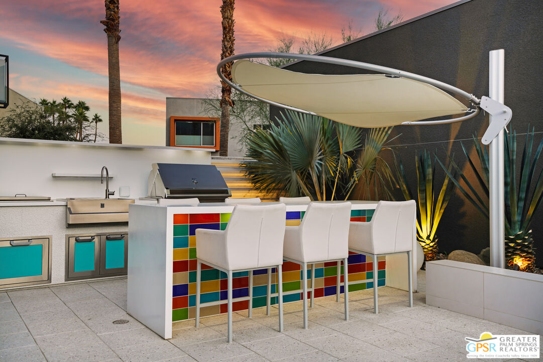 1069 Dane Drive Palm Springs, CA 92262 - Photo 8 of 51 a view of outdoor kitchen