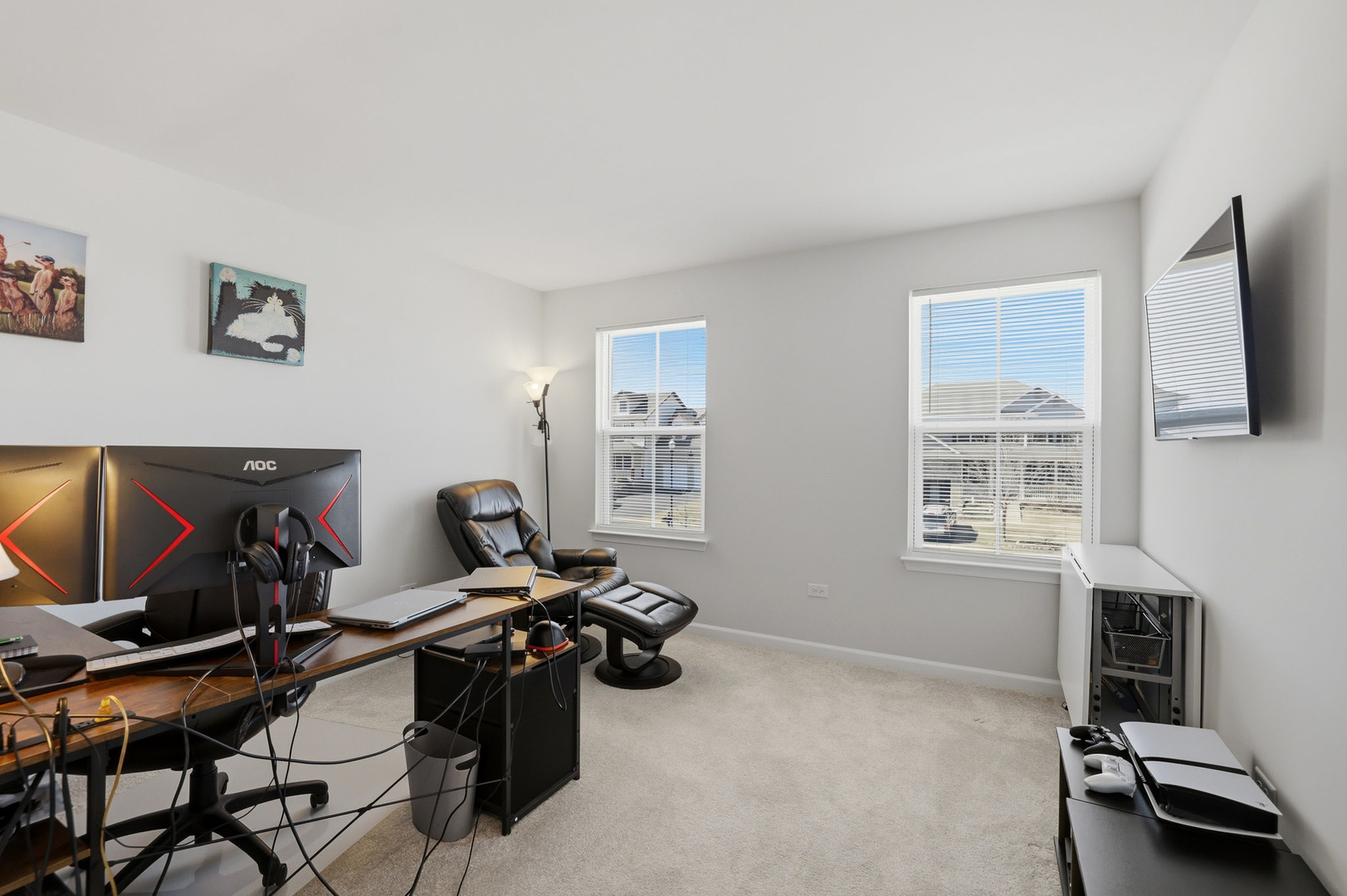 7232 Great Northern Trail Union, IL 60180 - Photo 25 of 48 a view of a workspace with furniture and a window
