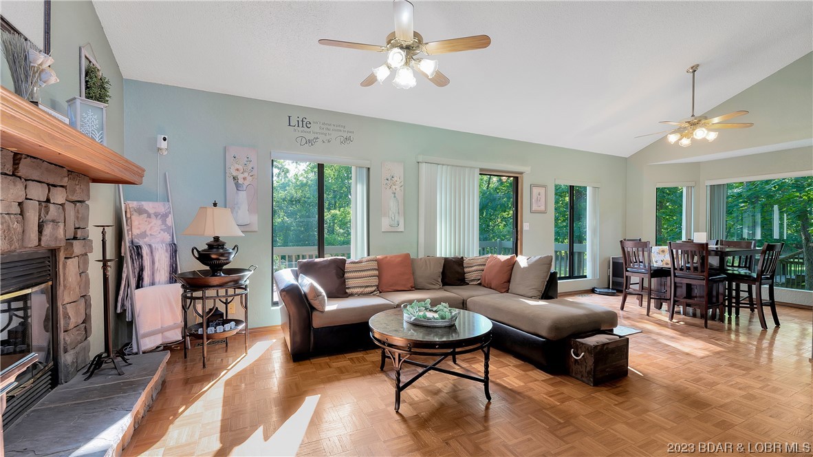 Lots of light in living area