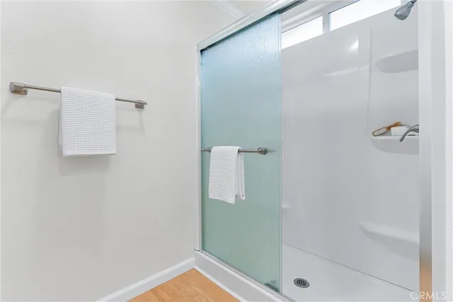 a view of a swimming pool with a lake view