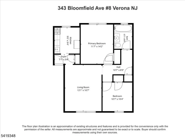 $2,300 | 343 Bloomfield Avenue, Unit 8, Verona, NJ 07044