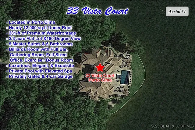 $8,954,000 | 33 Vista Court, Sunrise Beach, MO 65079
