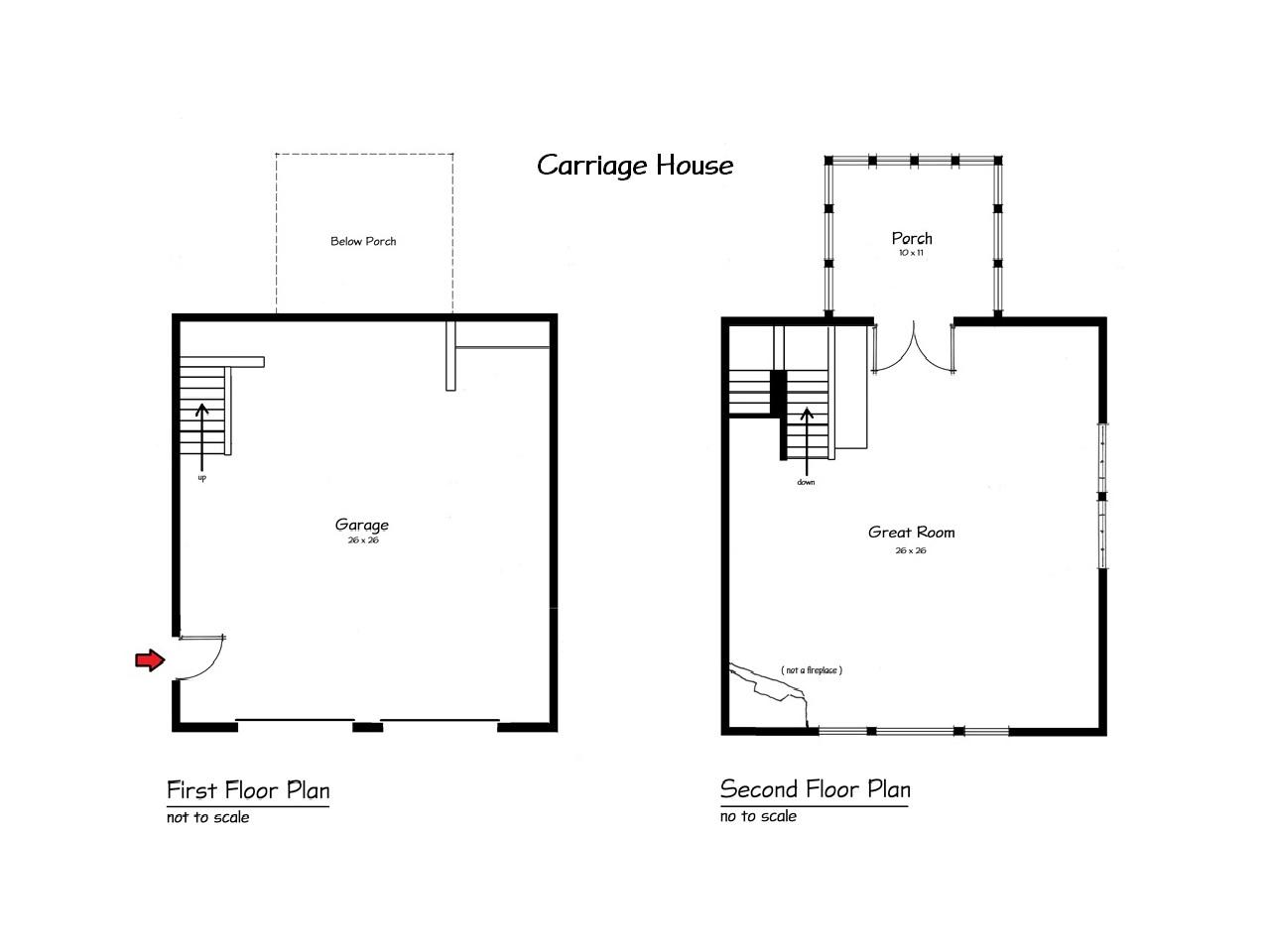 32 Drebelbis Point Road Pemaquid, ME 04558 - Photo 43 of 43 Carriage House Floor Plans-1280 x 960px