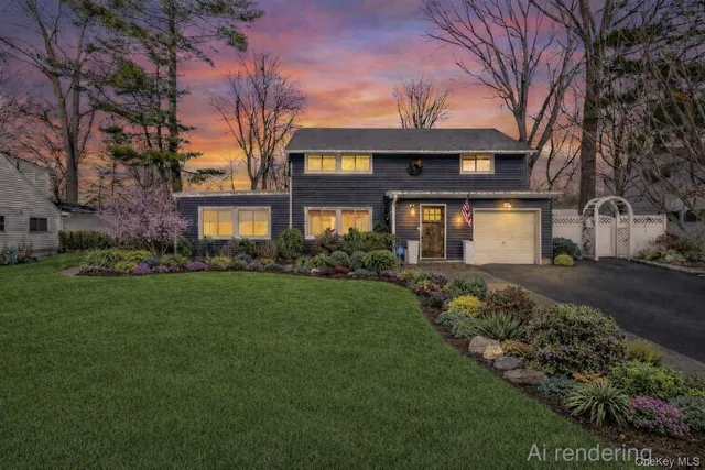 a view of a room with wooden floor and stairs