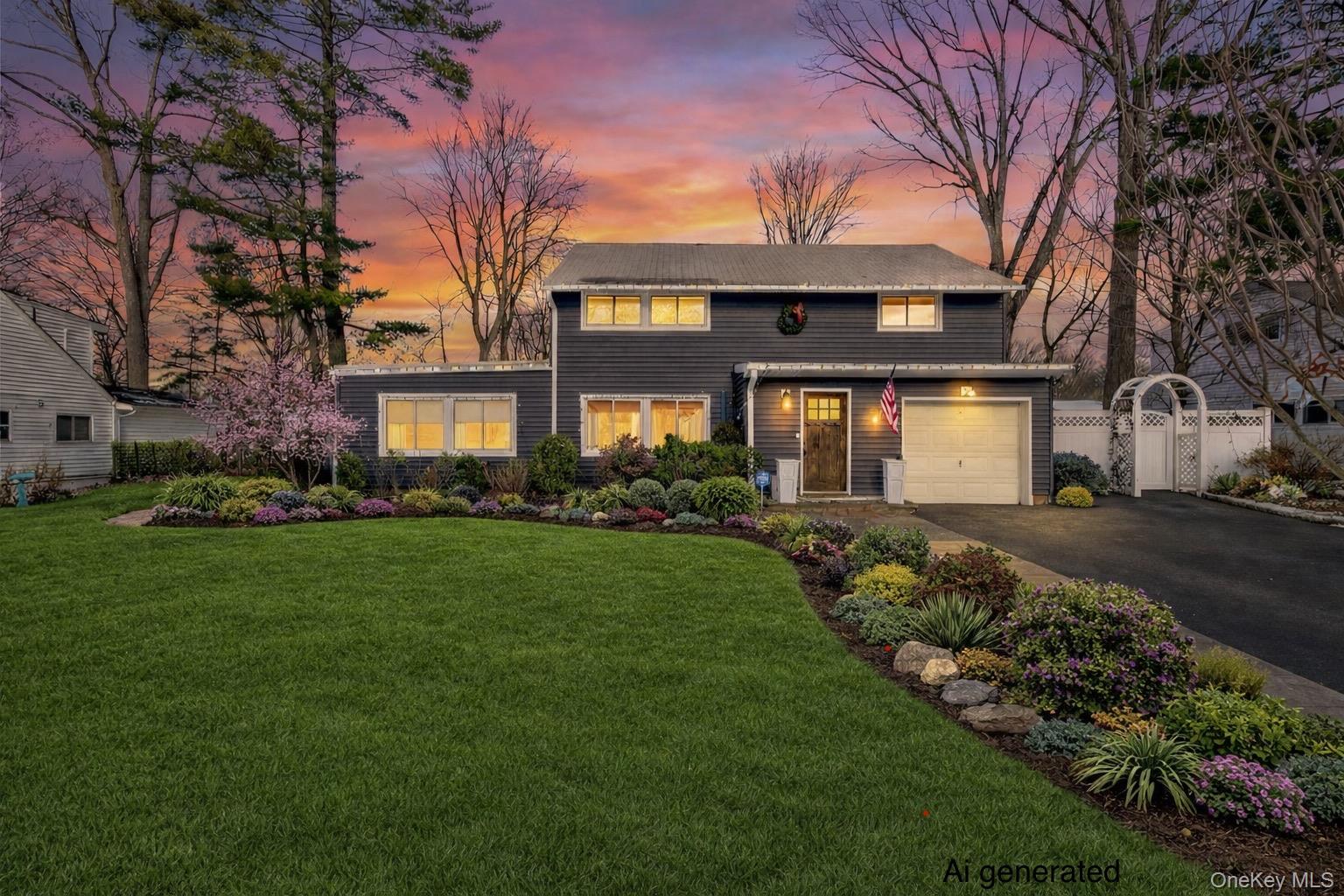 18 Lambert Lane New Rochelle, NY 10804 - Photo 1 of 47 View of front of home featuring asphalt driveway and a gate