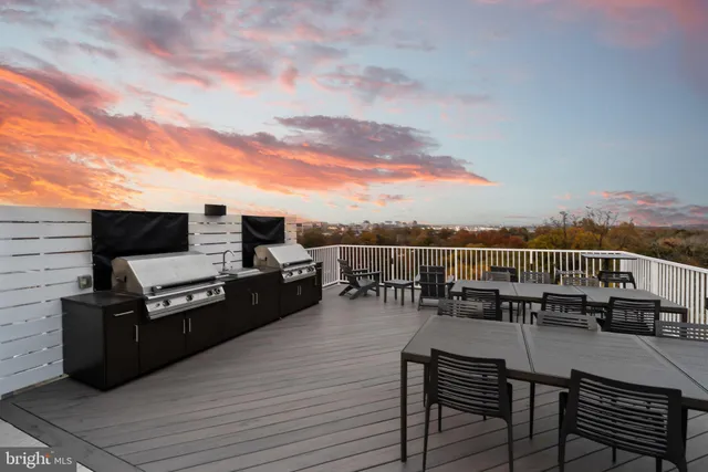 a front view of a building with street view