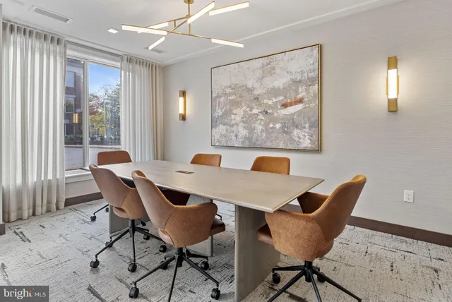 a front view of a building with street view