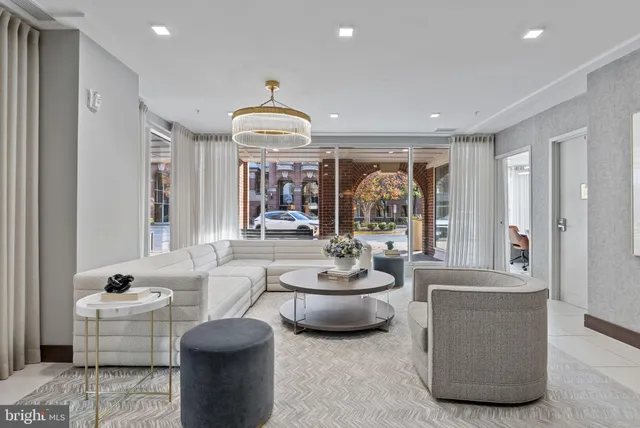 a front view of multi story residential apartment building