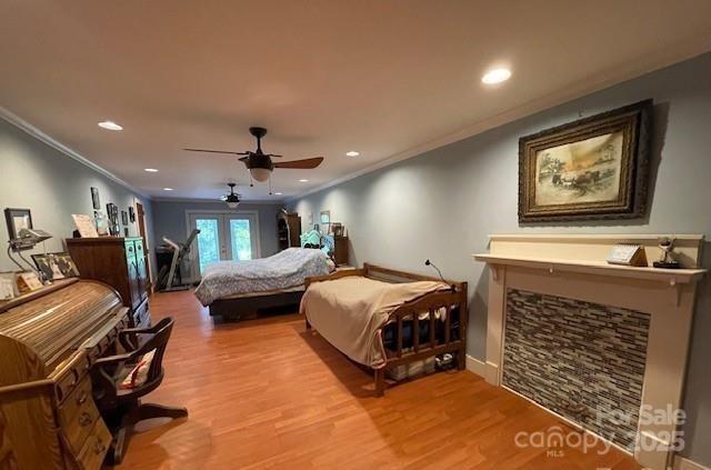 126 Waters Road Bostic, NC 28018 - Photo 13 of 29 a spacious bedroom with a bed and a ceiling fan