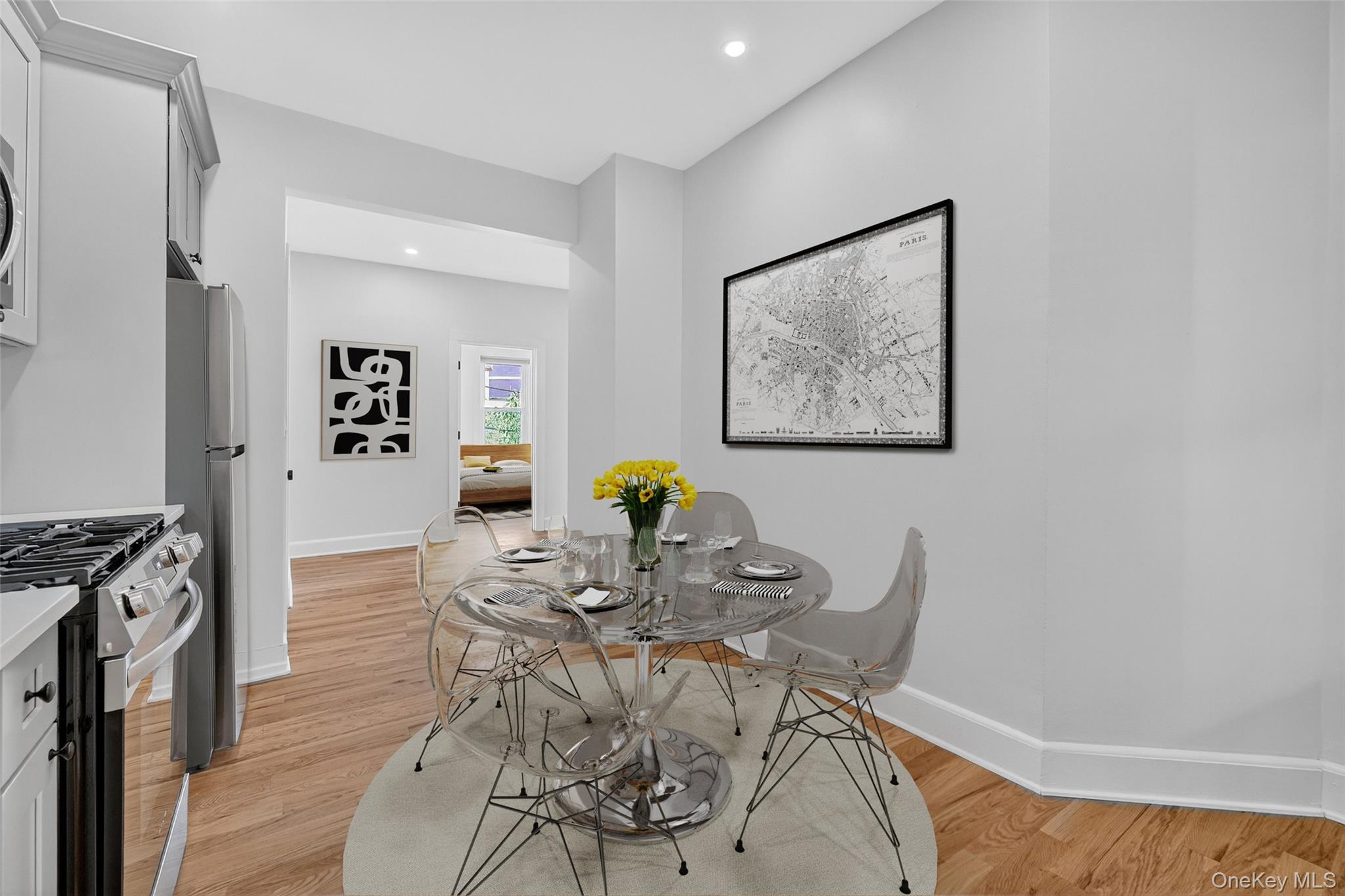 79 Main Street, Unit 2W Ossining, NY 10562 - Photo 4 of 17 Kitchen with door to private balcony. Staged