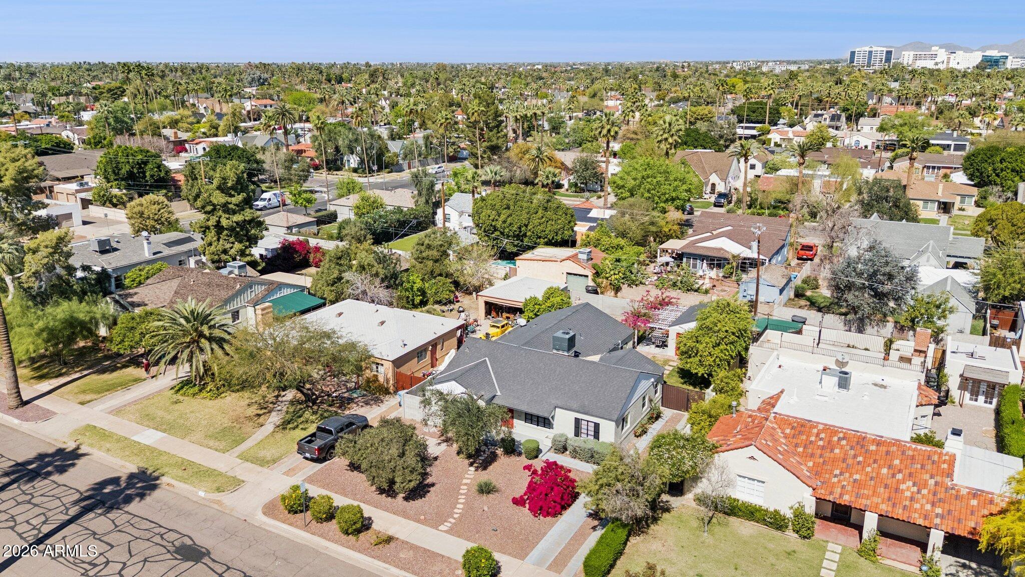 322 West Coronado Road Phoenix, AZ 85003 - Photo 62 of 75 an aerial view of residential houses with outdoor space