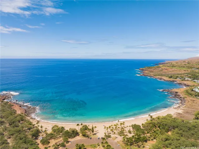a view of an ocean beach
