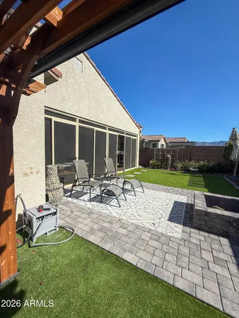 a view of outdoor space yard deck patio and outdoor kitchen