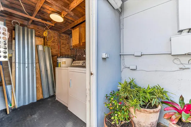 a view of a storage & utility room