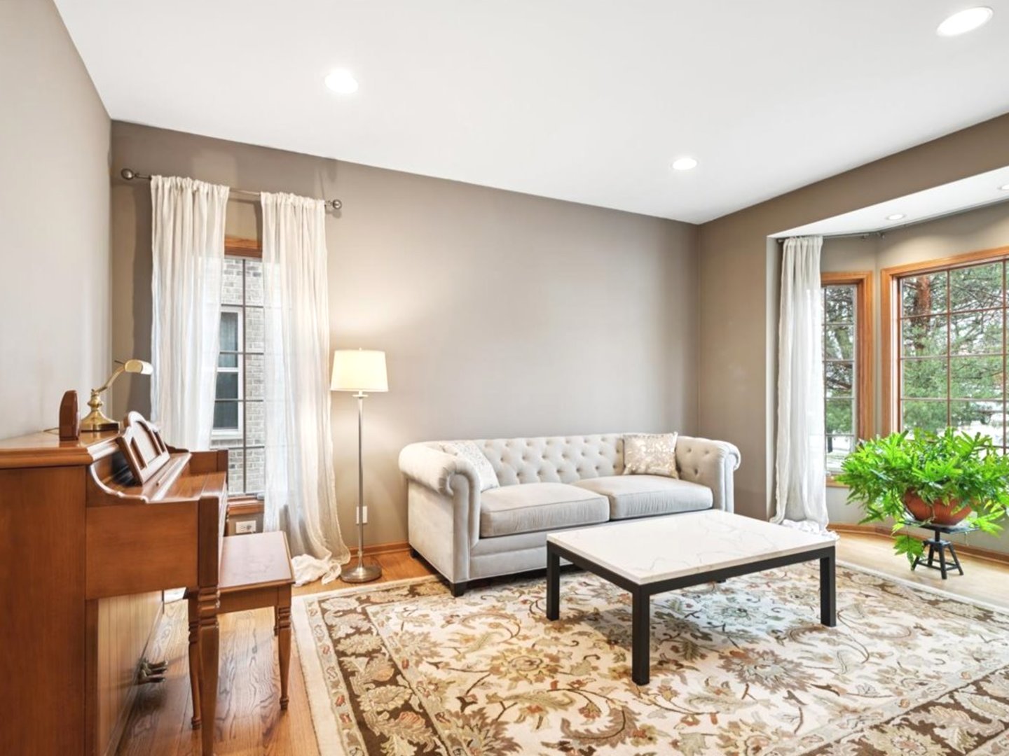 543 Chestnut Street Addison, IL 60101 - Photo 6 of 22 a living room with furniture and a potted plant