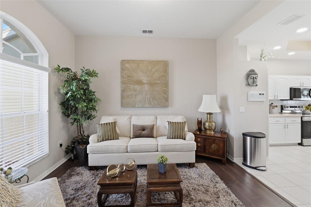 14126 Andrew Scott Road Spring Hill, FL 34609 - Photo 10 of 29 a living room with furniture and a potted plant