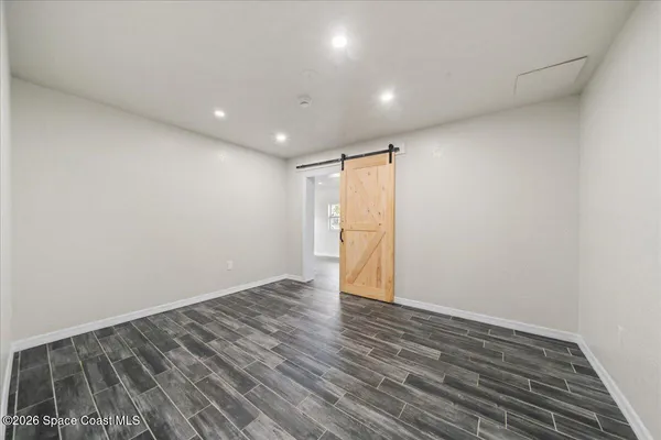 a view of an empty room