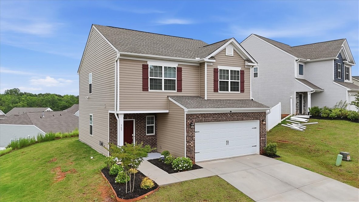365 Sliding Rock Drive Pendleton, SC 29670 - Photo 2 of 46 A classic facade showcasing brick and siding provides attractive curb appeal.