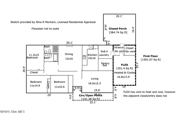 $275,000 | 913 Colony Drive, New Bern, NC 28562