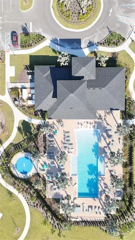 a aerial view of a house with a ocean view