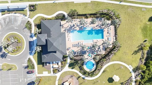 a living room with a rug