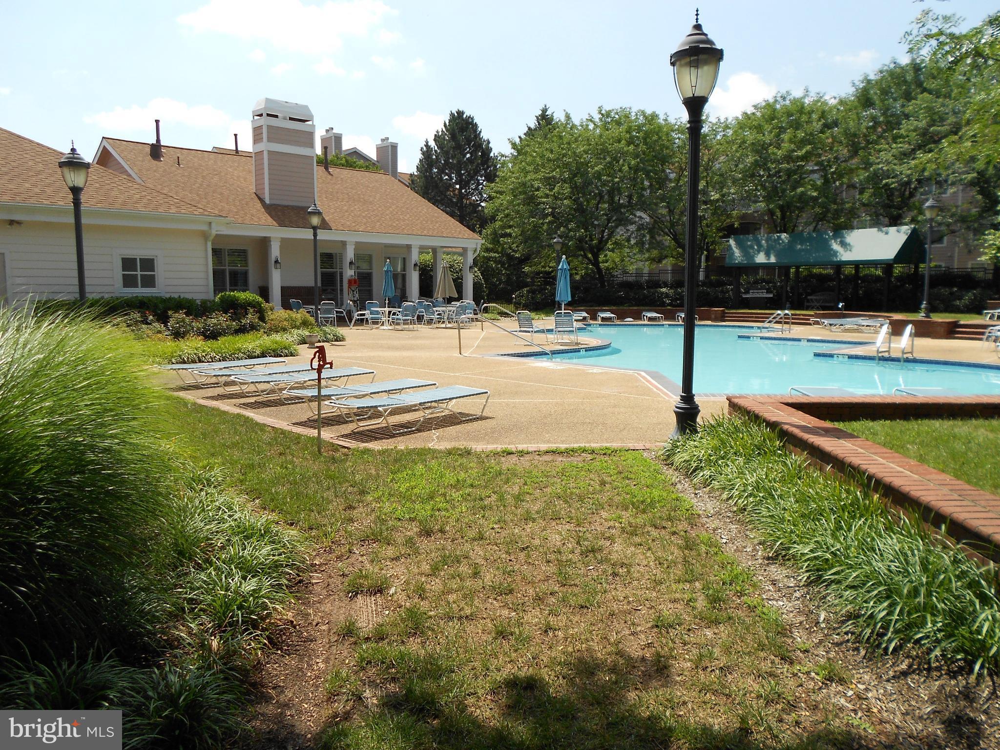 20950 Timber Ridge Terrace, Unit 203 Ashburn, VA 20147 - Photo 26 of 30 a swimming pool view with a garden