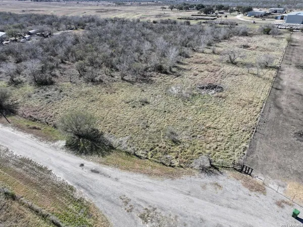 a view of a dry yard