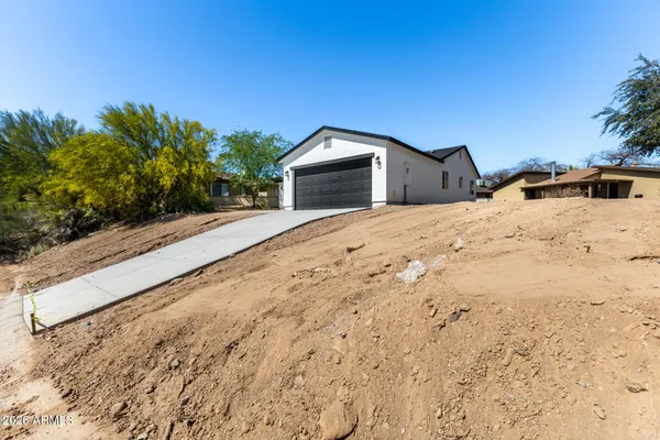 a house with a outdoor space