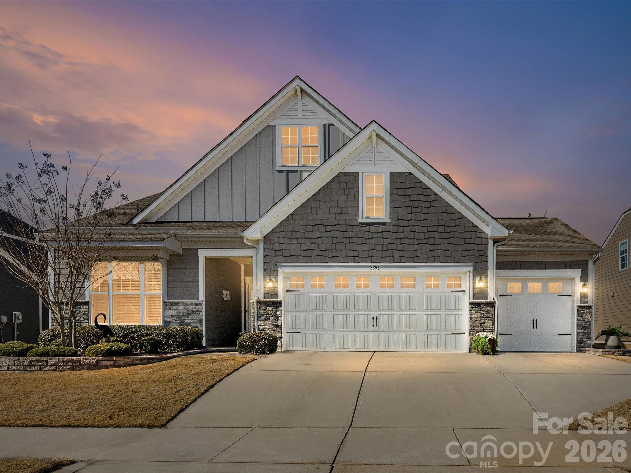 3355 Oliver Stanley Trail Lancaster, SC 29720 - Photo 1 of 48 a front view of a house with garage