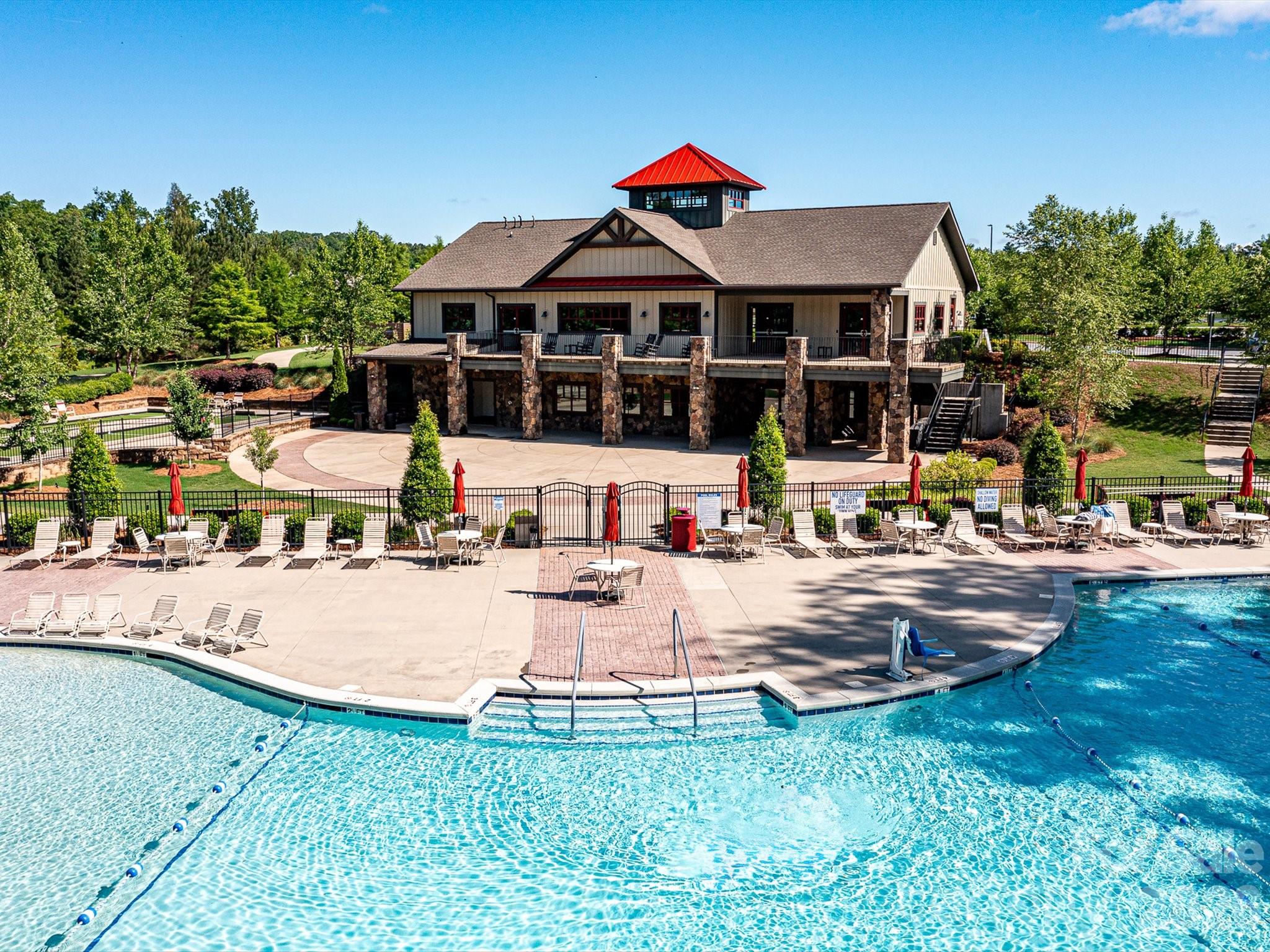 3355 Oliver Stanley Trail Lancaster, SC 29720 - Photo 42 of 48 a view of a house with swimming pool