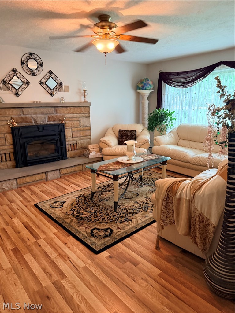 15381 Howe Road Strongsville, OH 44136 - Photo 15 of 50 living room w/new floor and fireplace