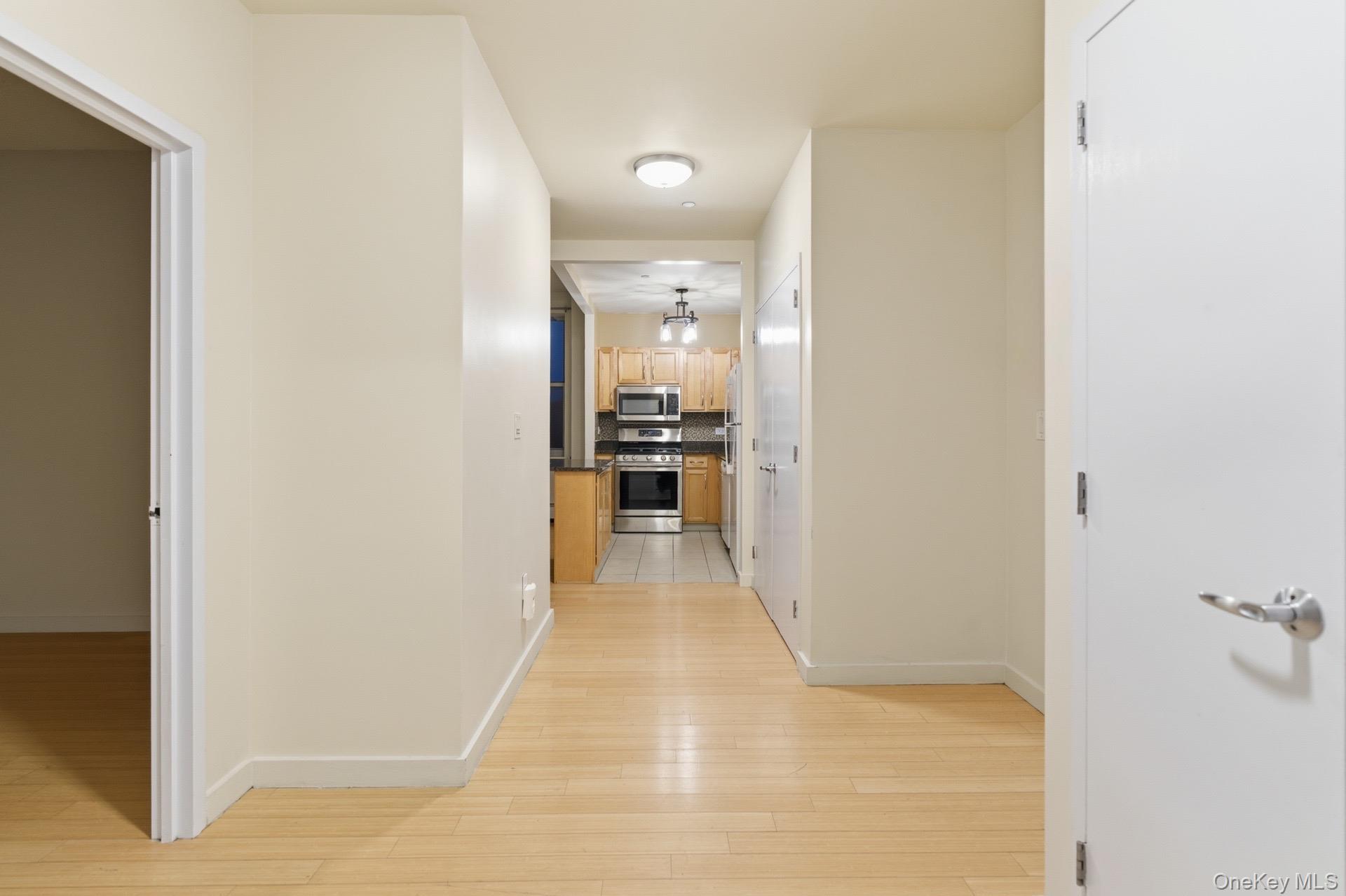 3044 3rd Avenue, Unit 9C Bronx, NY 10451 - Photo 11 of 15 Hall featuring baseboards and light wood-type flooring