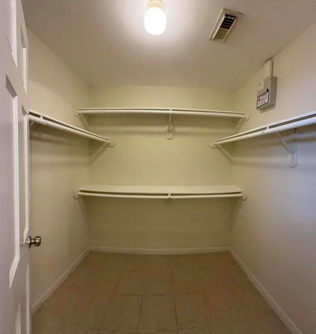 a close view of closet