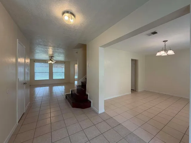 a view of livingroom with hallway